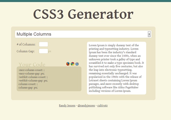 css3 generator